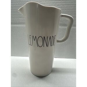 Rae Dunn New Rare Lemonade Ivory Large Letter Pitcher Artisan Collection
